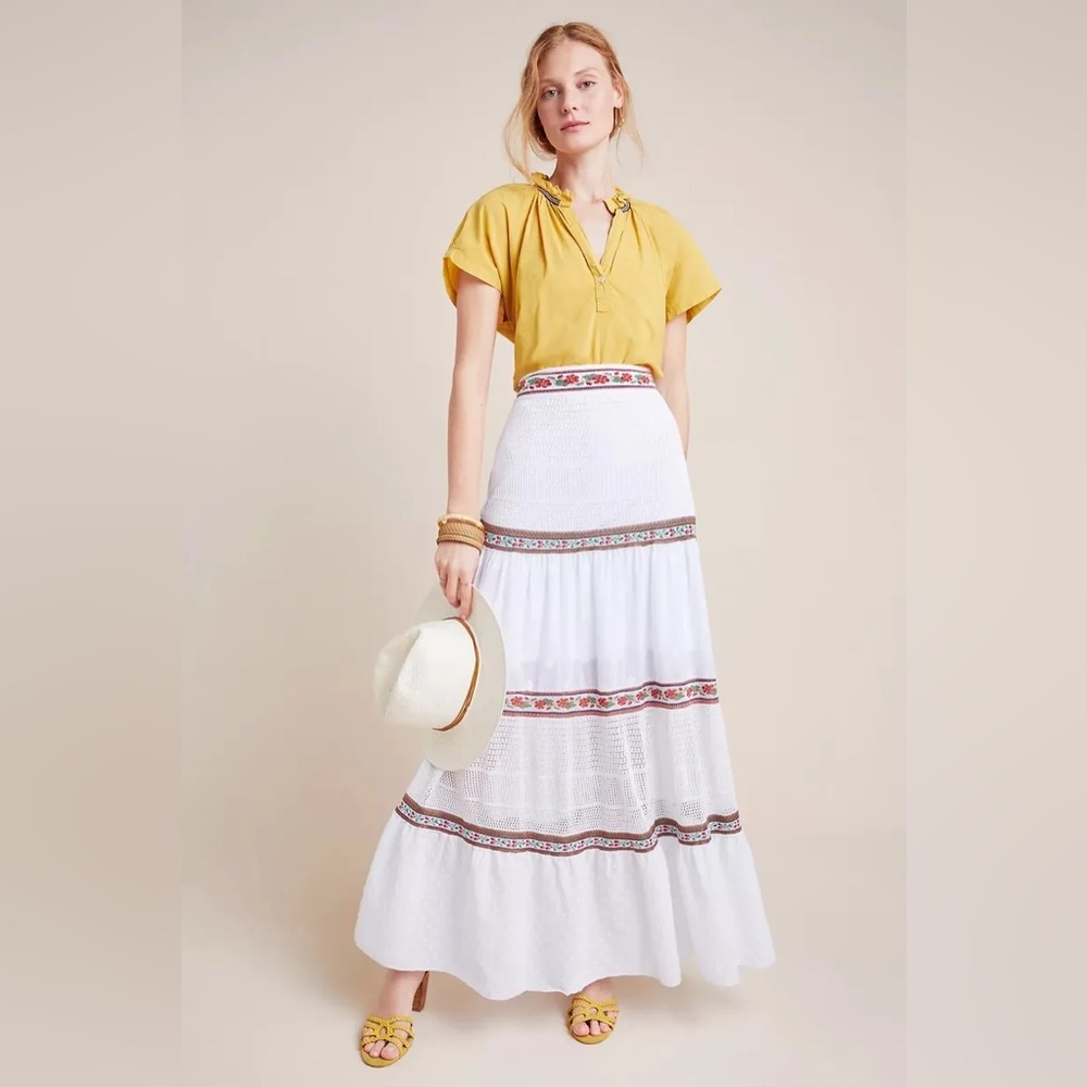 Cecelia Prado x Anthropologie maxi skirt, size small